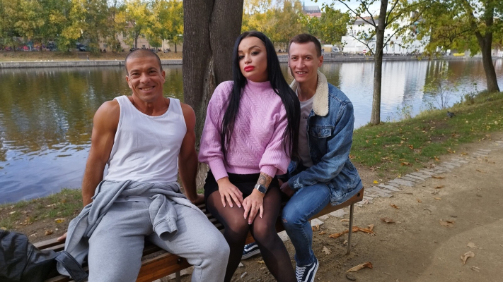 VR BEHIND THE SCENES PART TWO - DOUBLE MEAT SANDWICH (DVP) Makes THICK MILF SQUIRT BUCKETS of JOY JUICE - Image 3