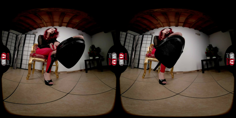 Redsnow's Seductive Foot Teasing in Leather - Image 6