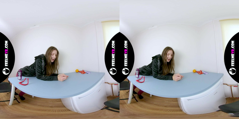 Rebeka Ruby In Vr180 Video Masturbates In The Kitchen With A Strange Toy - Image 1