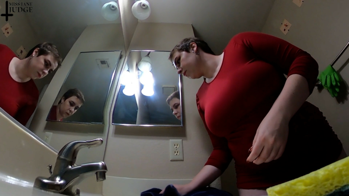Giantess Cleans Bathroom - Image 2