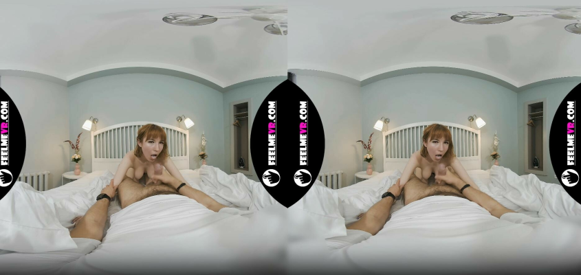 VR180 Lilly Mays Shows How She Makes Blowjob And Rides On The Cock - Image 9