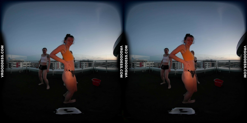 Rooftop Fire Dance with Lea and Melonie in 8K VR - Image 2
