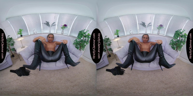 Lara Lee Black Leather Top & Skin Tight Trousers JOI - Image 7