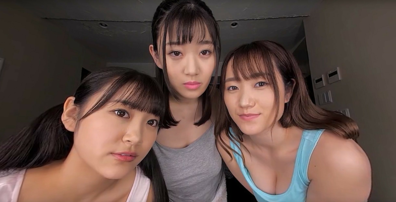 Three Busty Babes in Wild Group Action 4K VR - Image 1