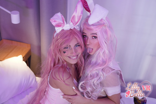 Bunnies Threesome with Lilly Bella & Olivia - Image 9