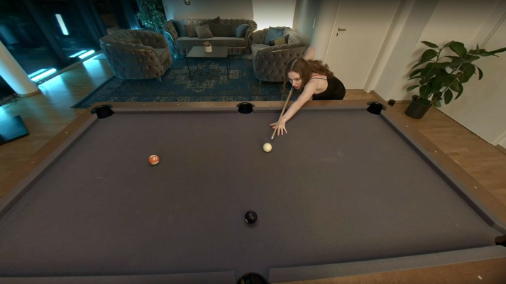 Sweet Analena in Seductive Pool Game VR - Image 1