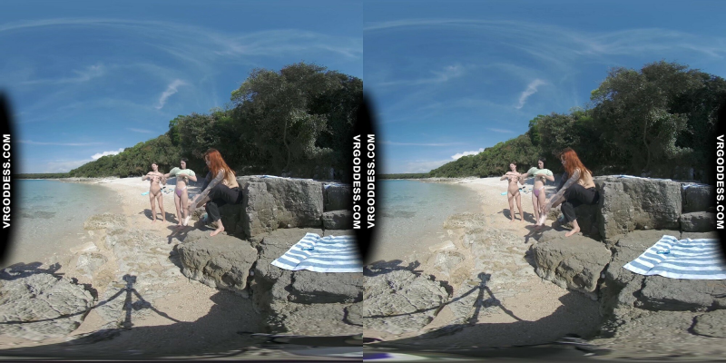 Rebeka Ruby Wild Nude Beach Dildo Adventure - Image 10